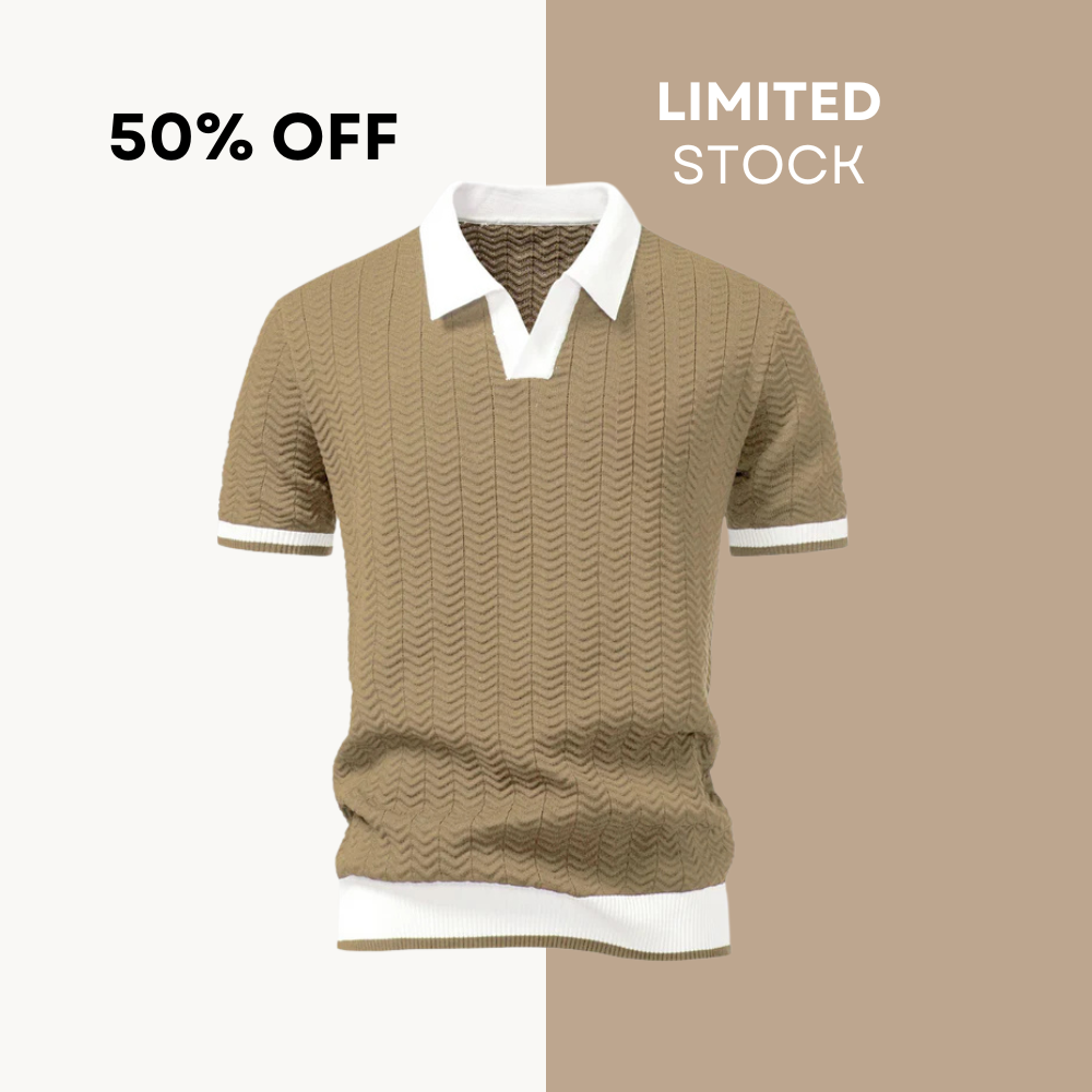 50 % DE RÉDUCTION | Polo Prestige à détails contrastants – édition italienne