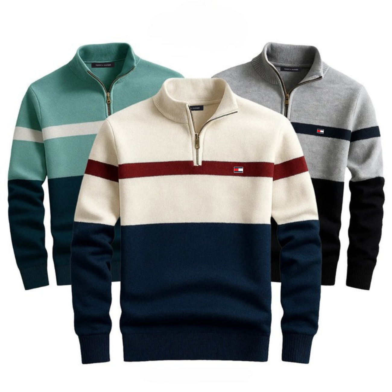 Elegant Half-Zip Sweater - CLEARANCE PRICE