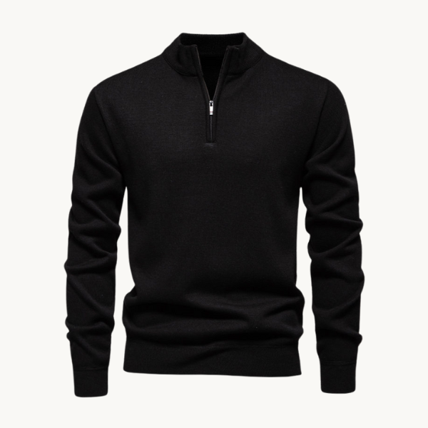 Klassieke pullover met rits - trui