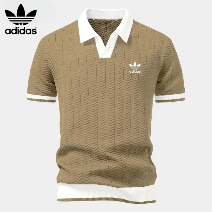 L.R Retro Knit Polo Shirt