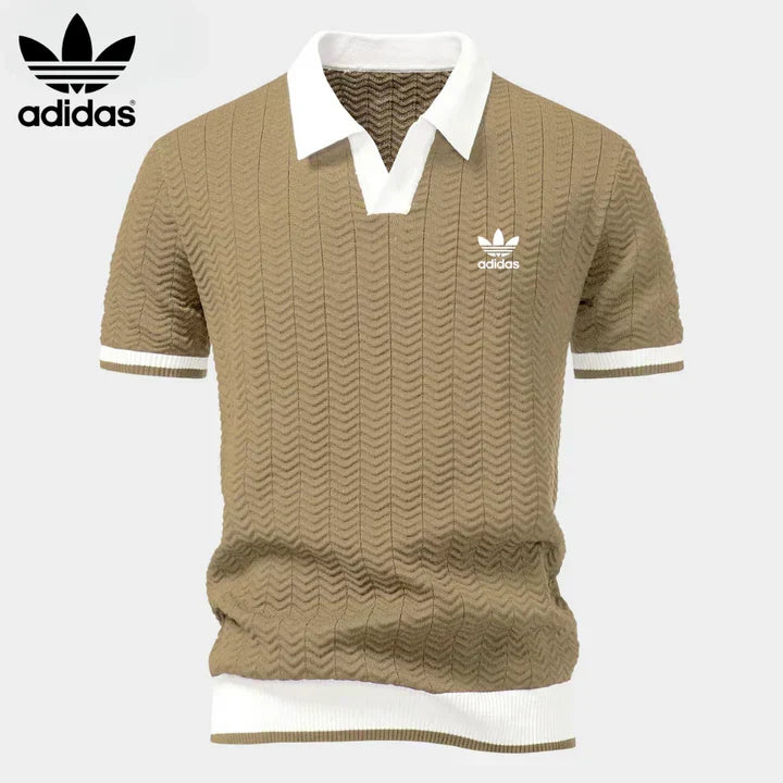 L.R Retro Knit Polo Shirt