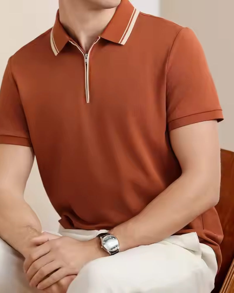 Koszulka polo Ridgeway zapinana na zamek