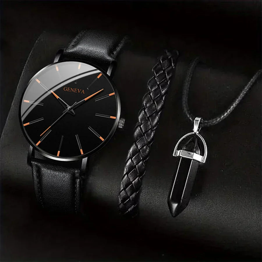 Elite Black Set – Watch & Accessories