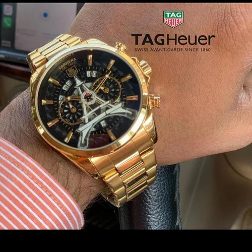 Tag He uer Grand Carrera Metal Strap Men's Watch