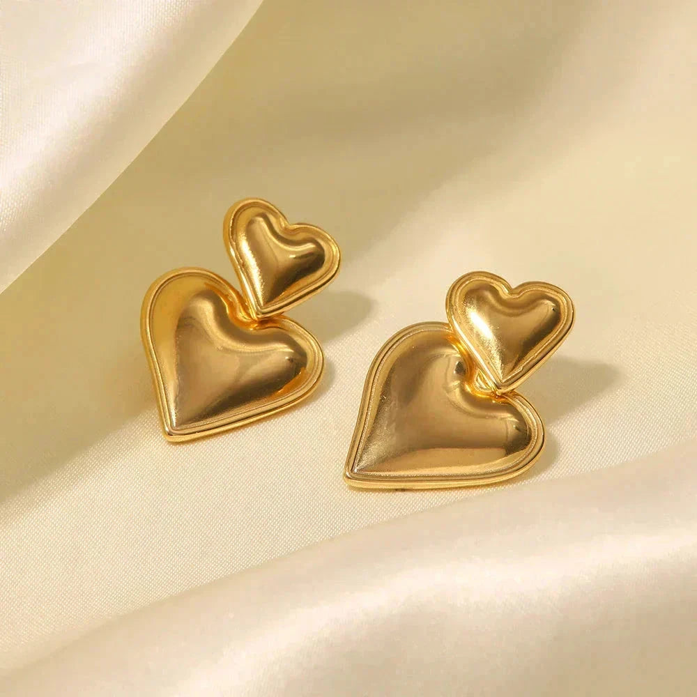 Heart Heart Earrings Minha loja