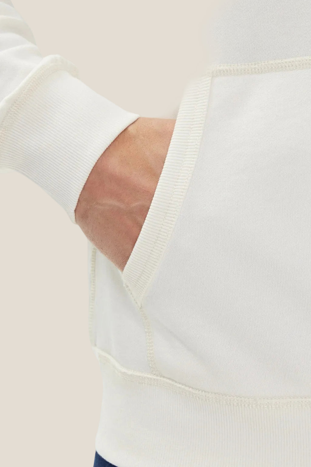 Felpa Full Zip Con Cappuccio Bandiera Ricamata