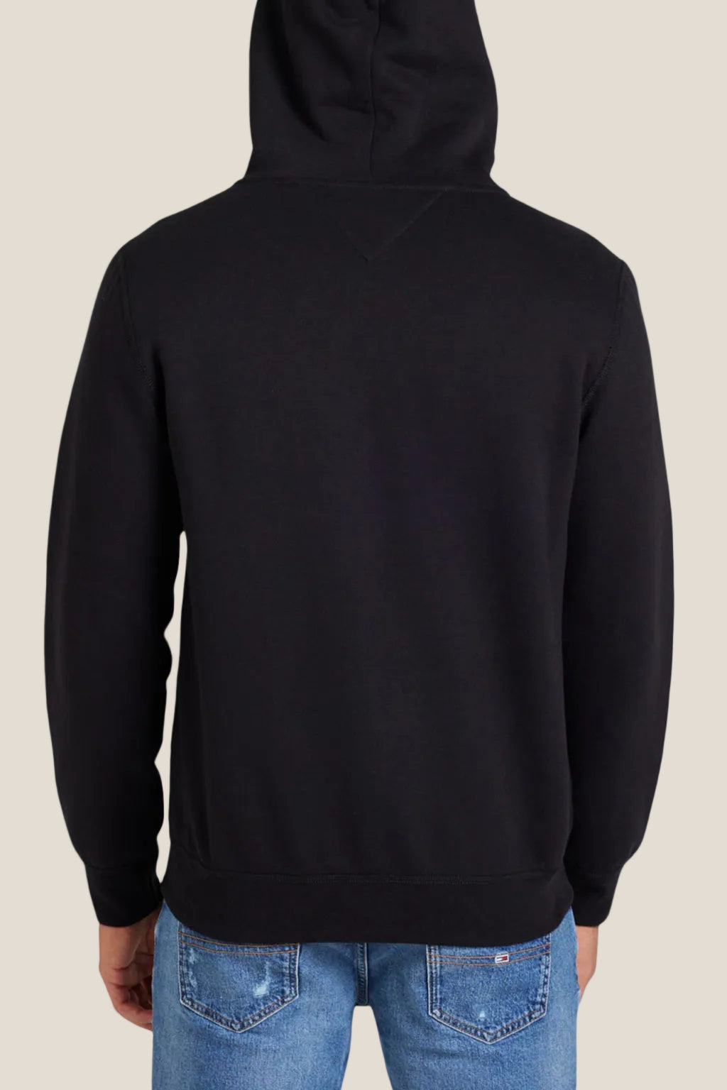 Felpa Full Zip Con Cappuccio Logo Bandierina Ricamata
