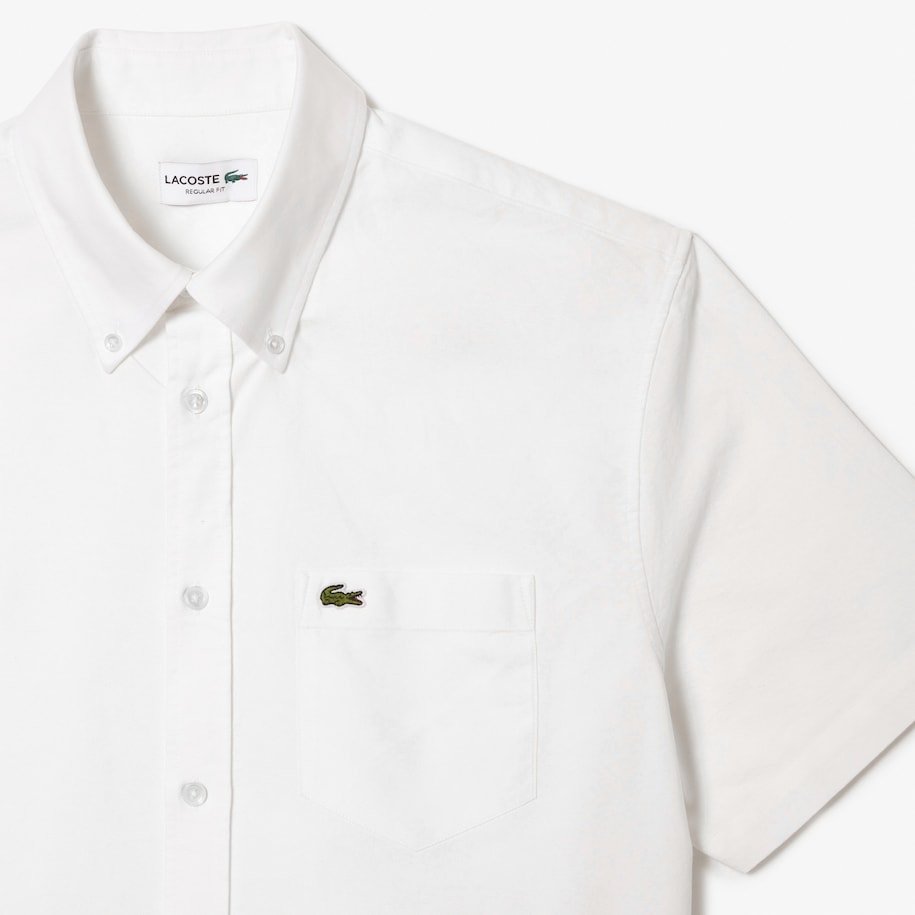 Camisa Oxford de manga curta