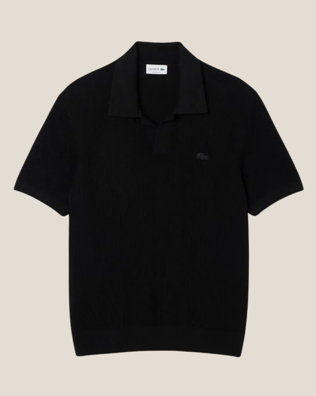 LC Cotton Blend Open Polo Collar Sweater