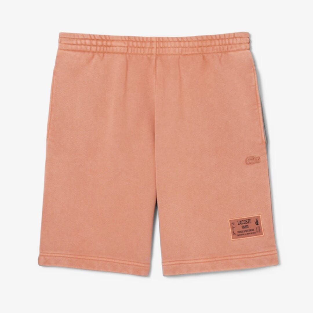 L.C Washed Effect Cotton Fleece Shorts
