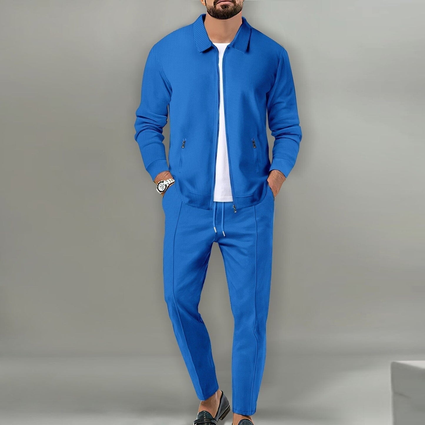 Lucas™ | Stylish Blazer Suit Outfit Sets Minha loja Blue S
