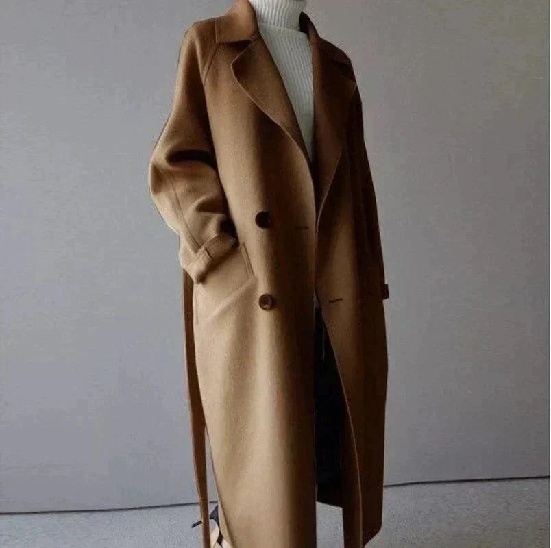 Luxora | Luxe Wool Trench Minha loja BROWN S