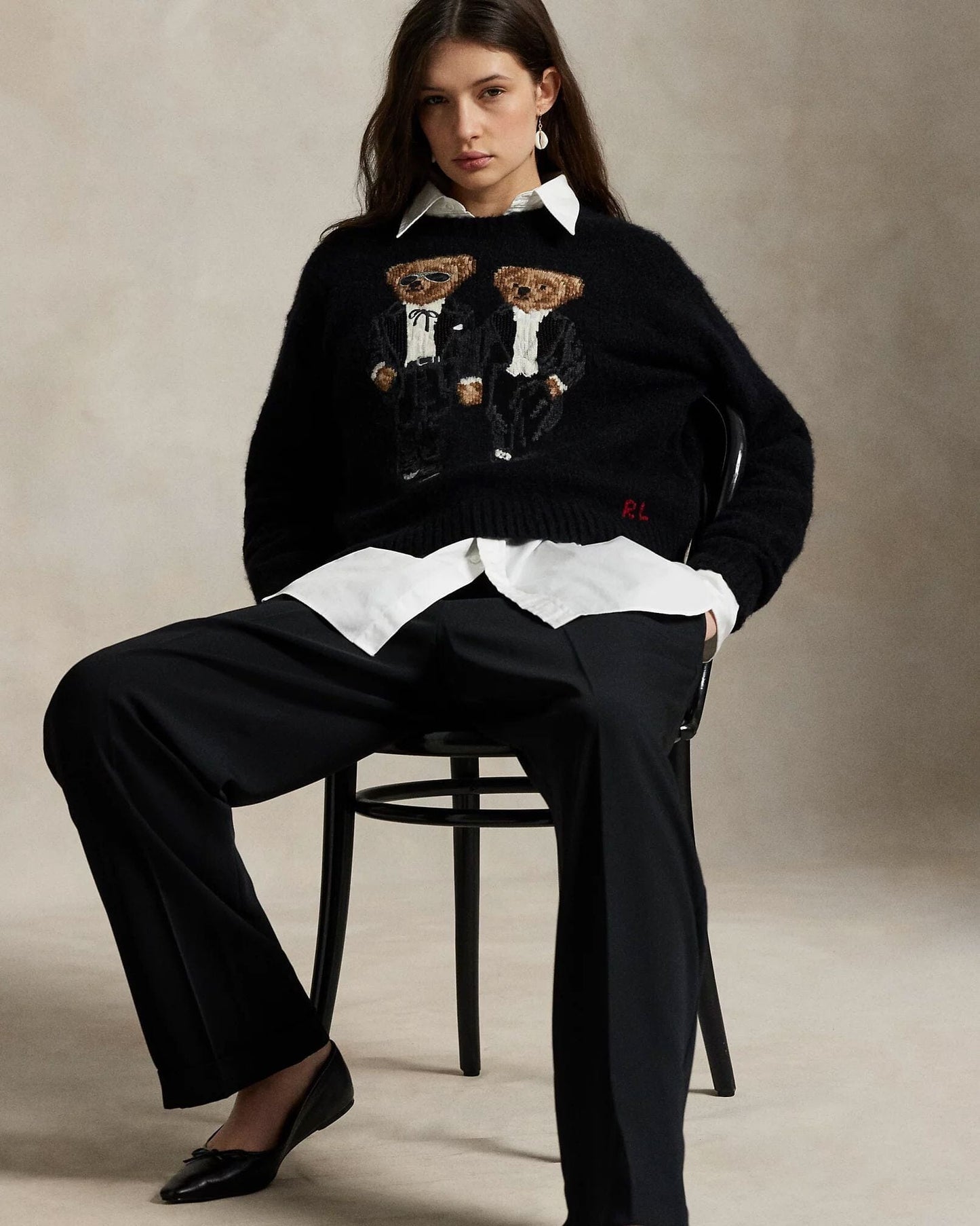 L.R The Ralph & Ricky Tuxedo Bear Sweater
