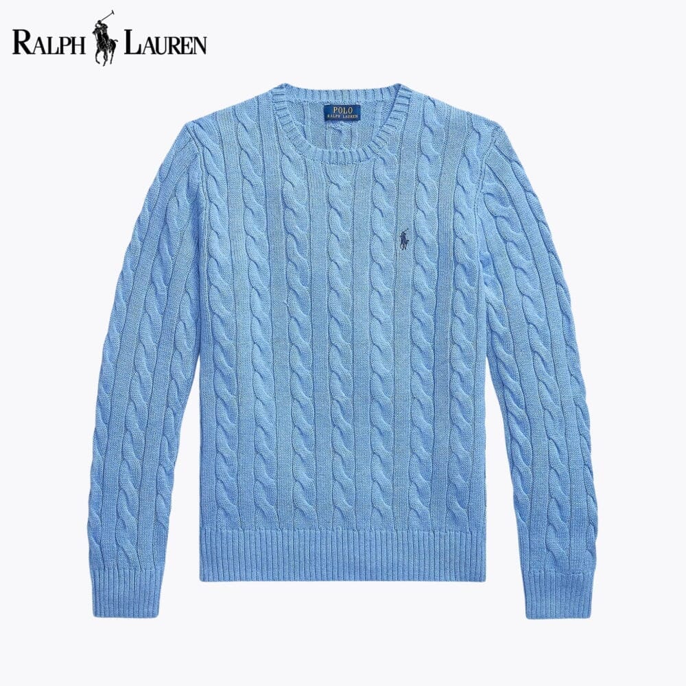 RL Cable-Knit Cotton Jumper RL Cable-Knit Cotton Jumper Minha loja Blue S