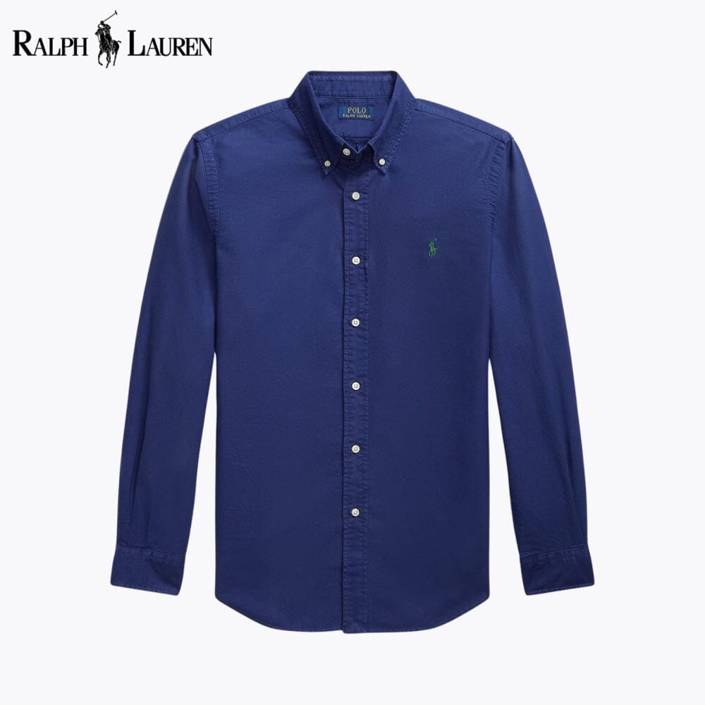 RL Slim Fit Garment-Dyed Oxford Shirt RL Slim Fit Garment-Dyed Oxford Shirt Minha loja Freshwater S