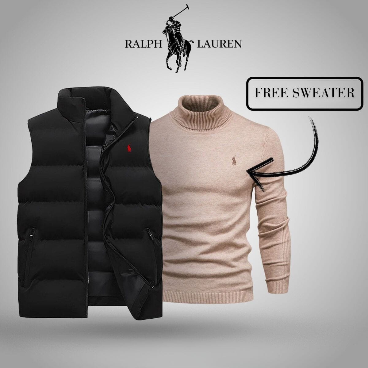Vest + eksklusiv gratis sweater (UDSALG)
