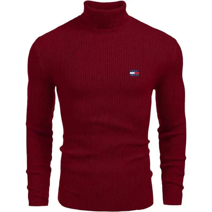 TH Turtleneck Classic Knit Sweater TH Turtleneck Classic Knit Sweater Minha loja Red S