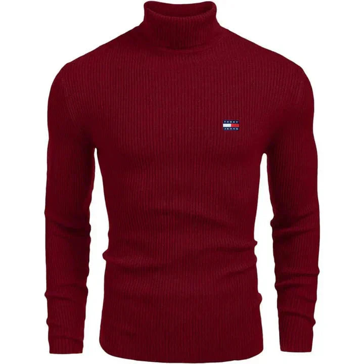 TH Turtleneck Classic Knit Sweater