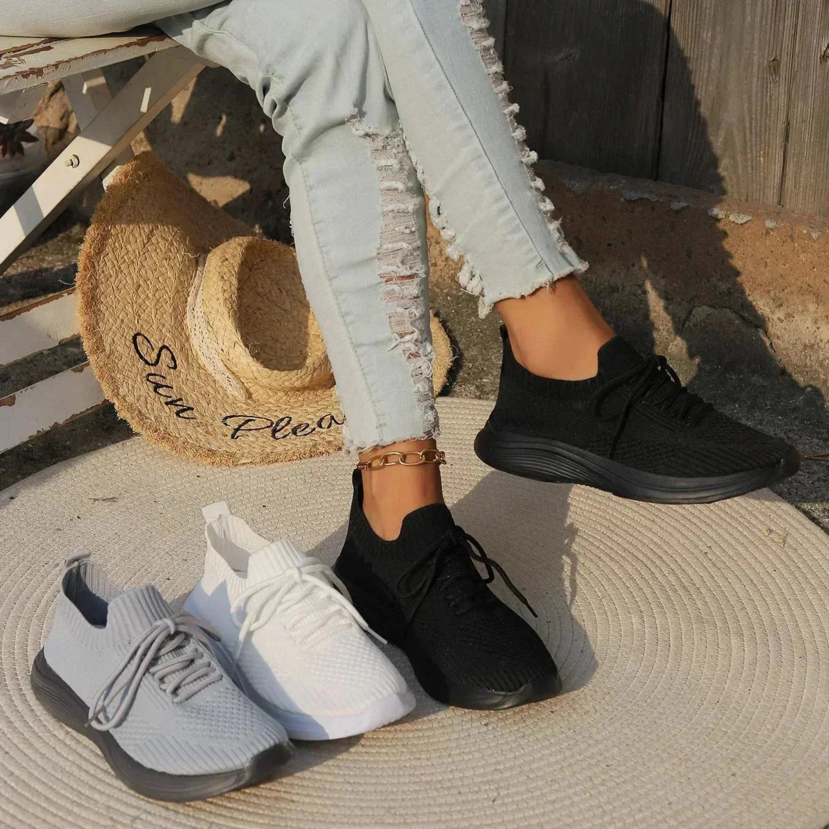 Zara™ | Relaxed Fit Sneakers Shoes Minha loja