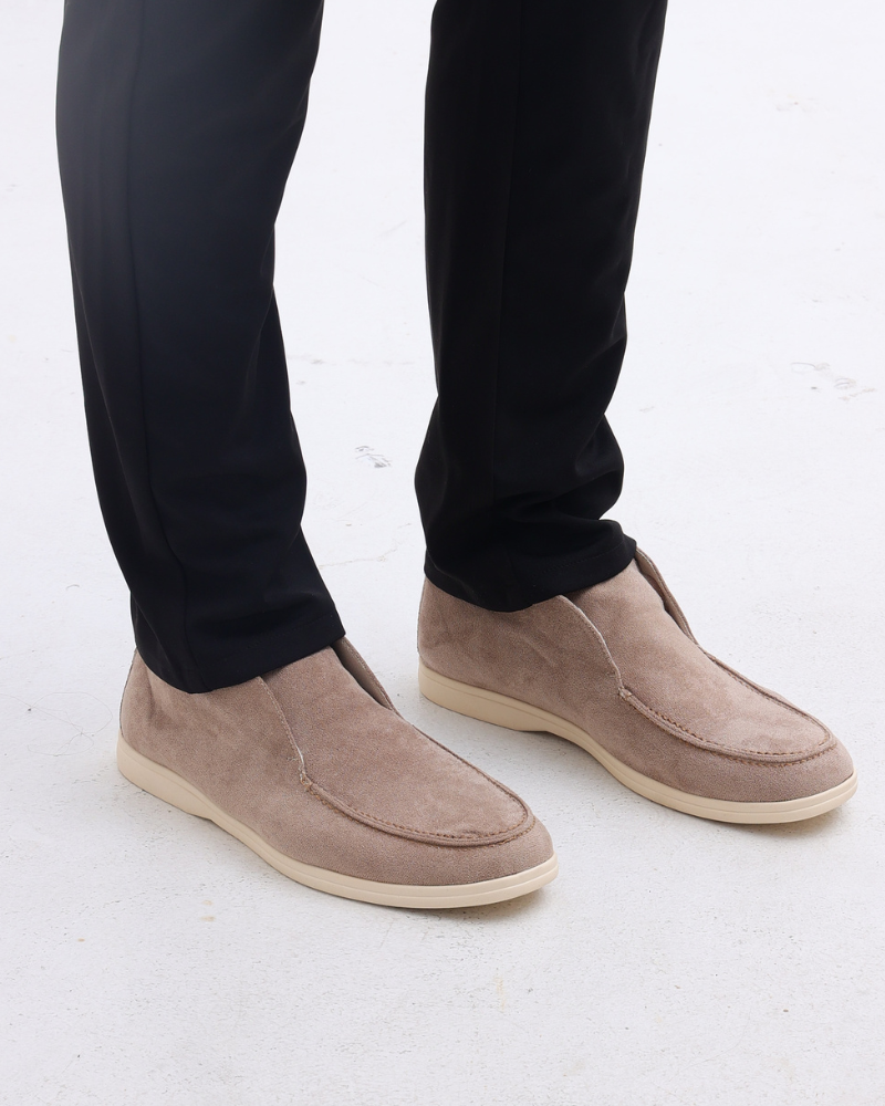 Hohe Wildleder Slipper