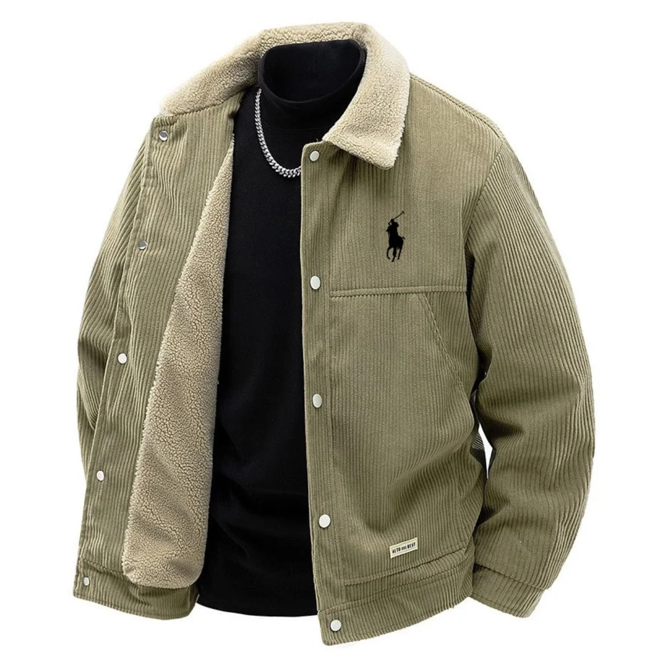 L.R Premium Corduroy Sherpa Lined Jacket - Clearance Sale