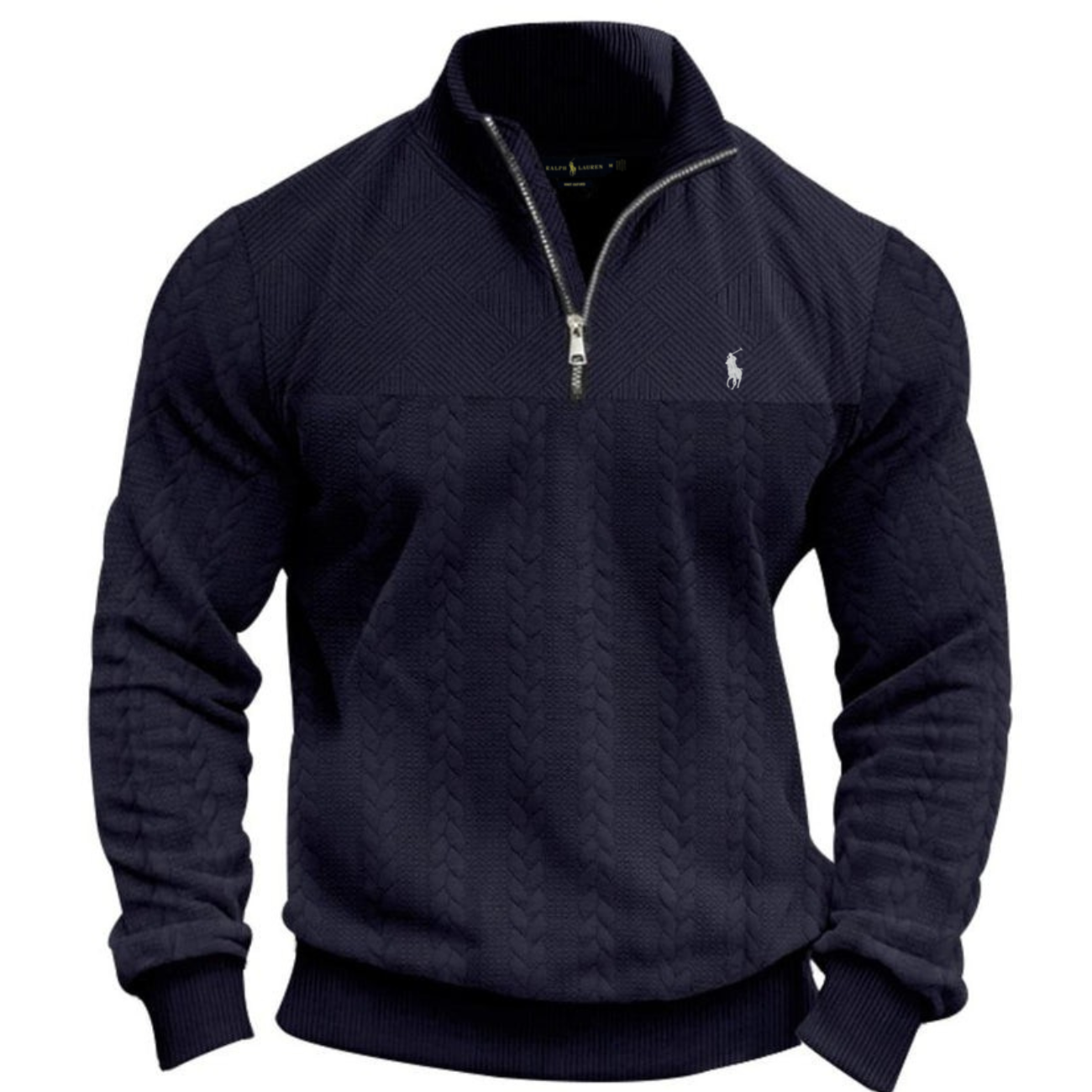 L.R Textured Half-Zip Knit Pullover - Clearance Sale