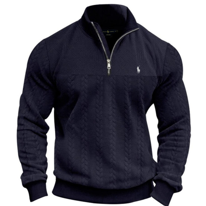 L.R Textured Half-Zip Knit Pullover - Clearance Sale