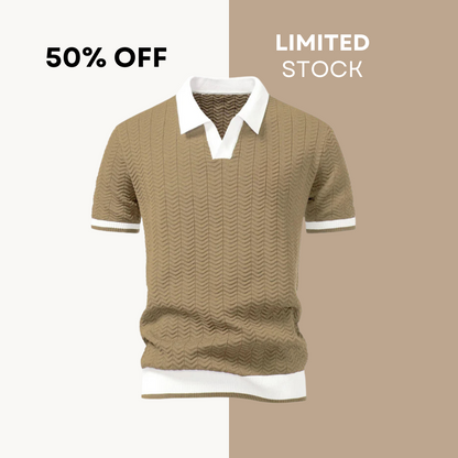 50 % DE RÉDUCTION | Polo Prestige à détails contrastants – édition italienne