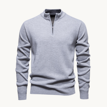 Klassieke pullover met rits - trui