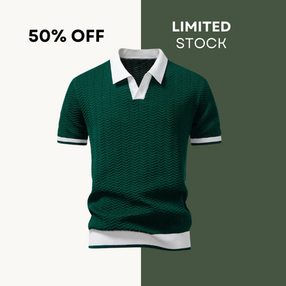 50 % DE RÉDUCTION | Polo Prestige à détails contrastants – édition italienne