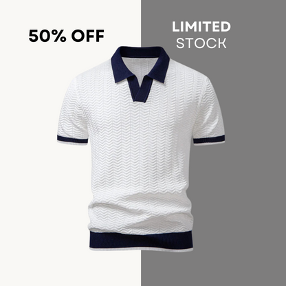 50 % DE RÉDUCTION | Polo Prestige à détails contrastants – édition italienne