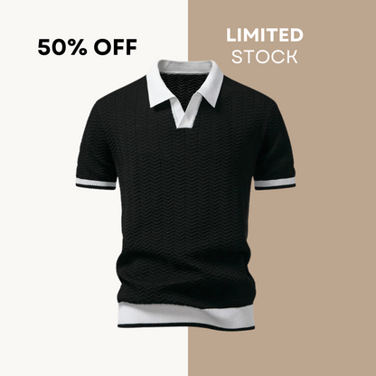 50 % DE RÉDUCTION | Polo Prestige à détails contrastants – édition italienne
