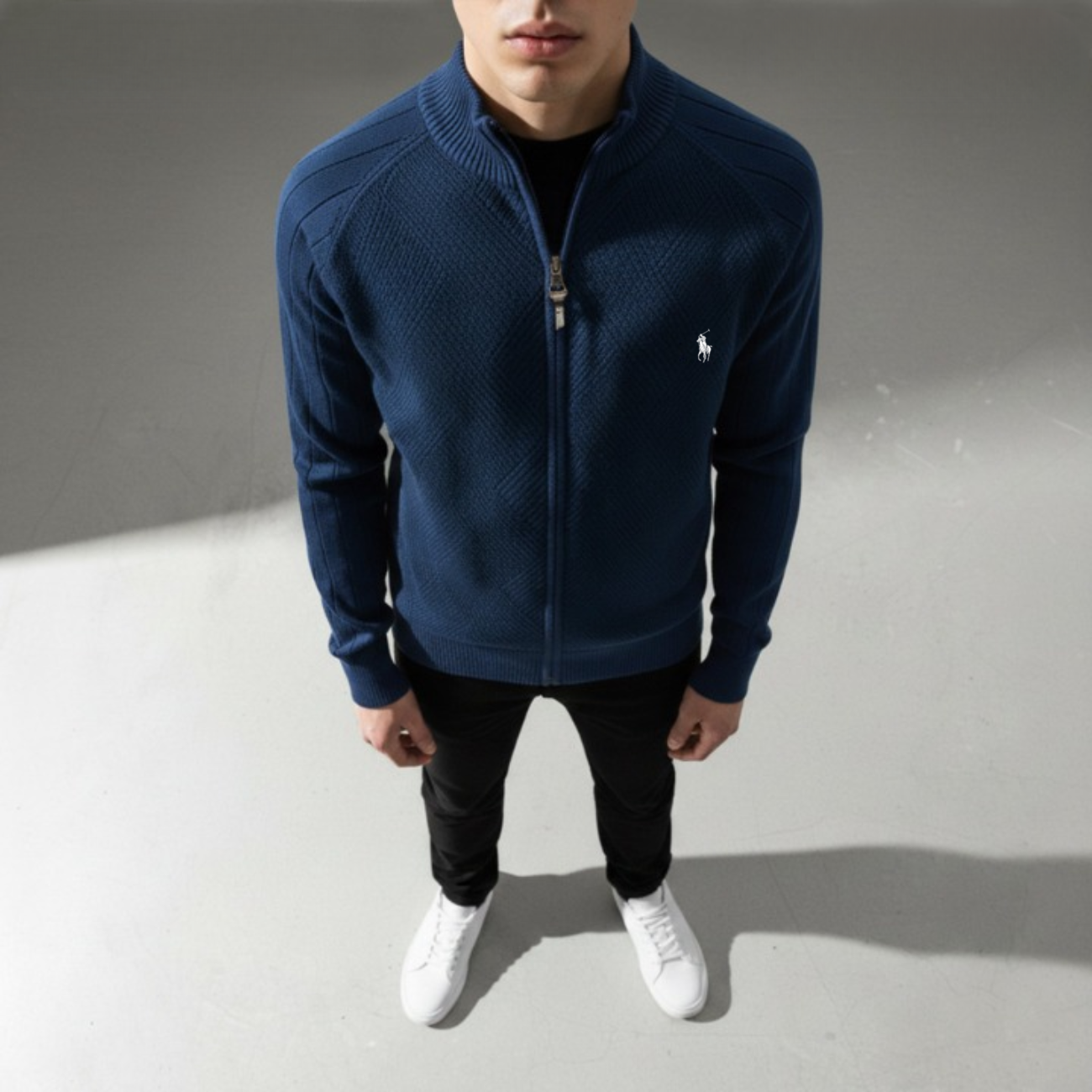 Men's Textured Zip Sweatshirt || CLEARANCE SALE