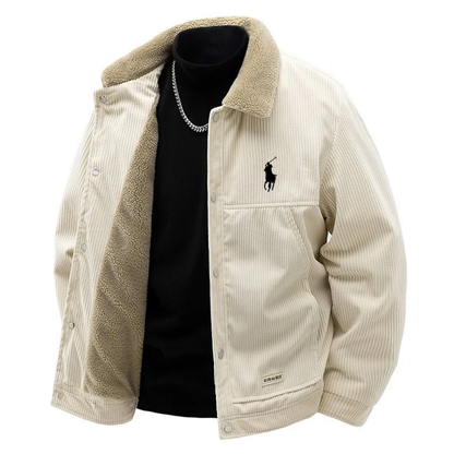 L.R Premium Corduroy Sherpa Lined Jacket - Clearance Sale