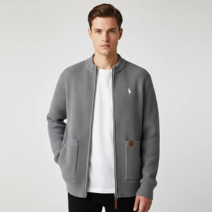 Zipped Knit Cardigan - CLEARANCE PRICE