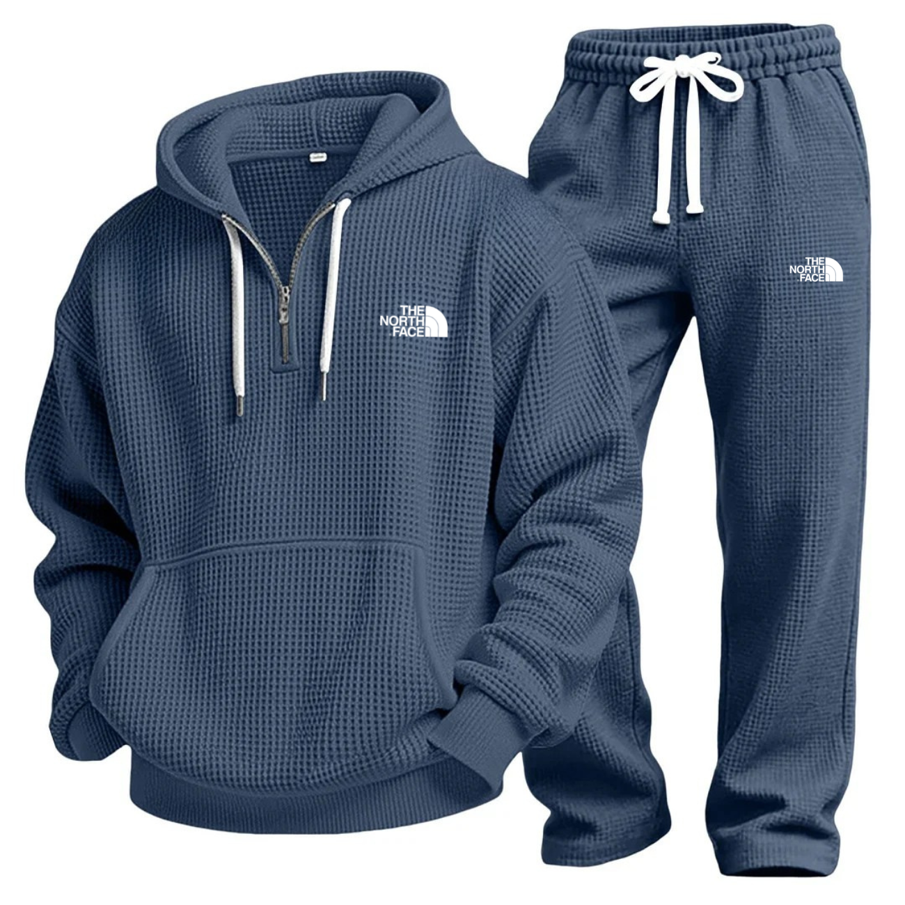 Waffle-Knit Performance Hoodie Jogger Set - Clearance Sale