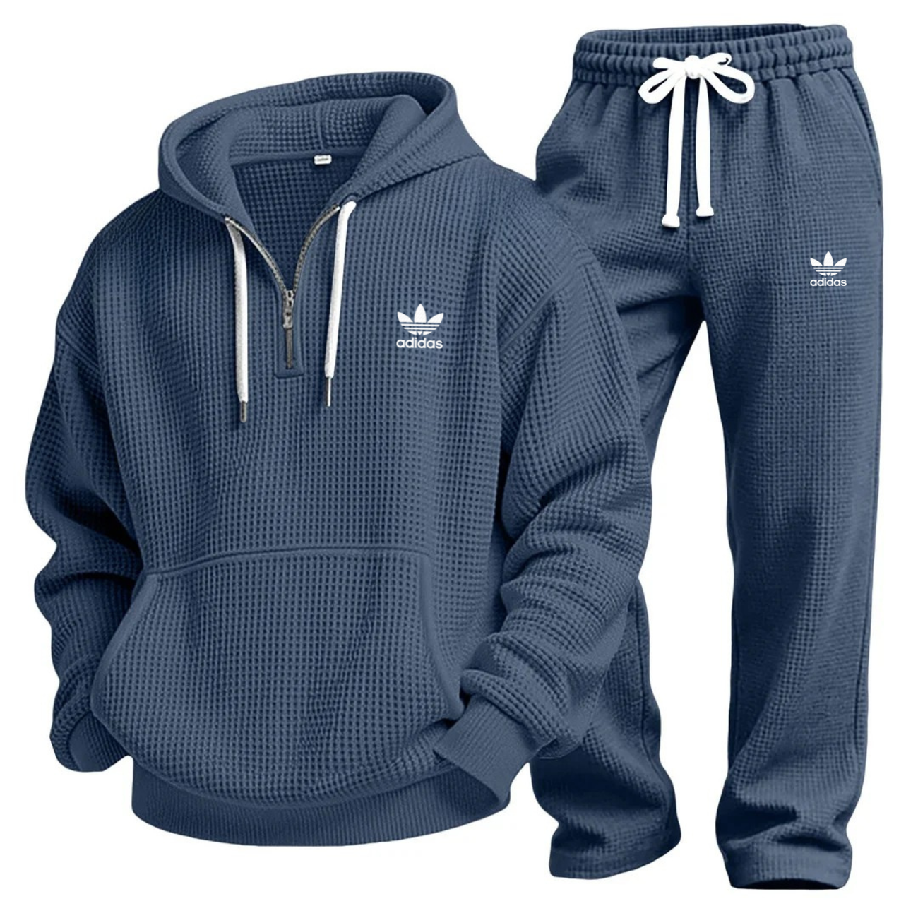 Waffle-Knit Performance Hoodie Jogger Set - Clearance Sale
