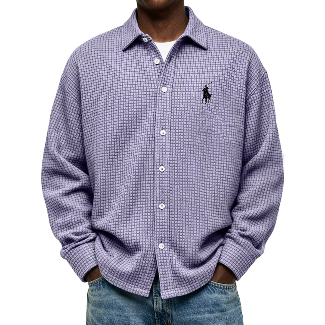 2026 Comfort Waffle Weave Shirt - Clearance Sale