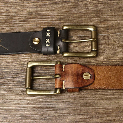 EVEREST FULL-GRAIN LEATHER BELT