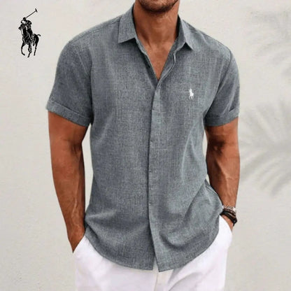 L.R Elegant Linen Cotton Shirt