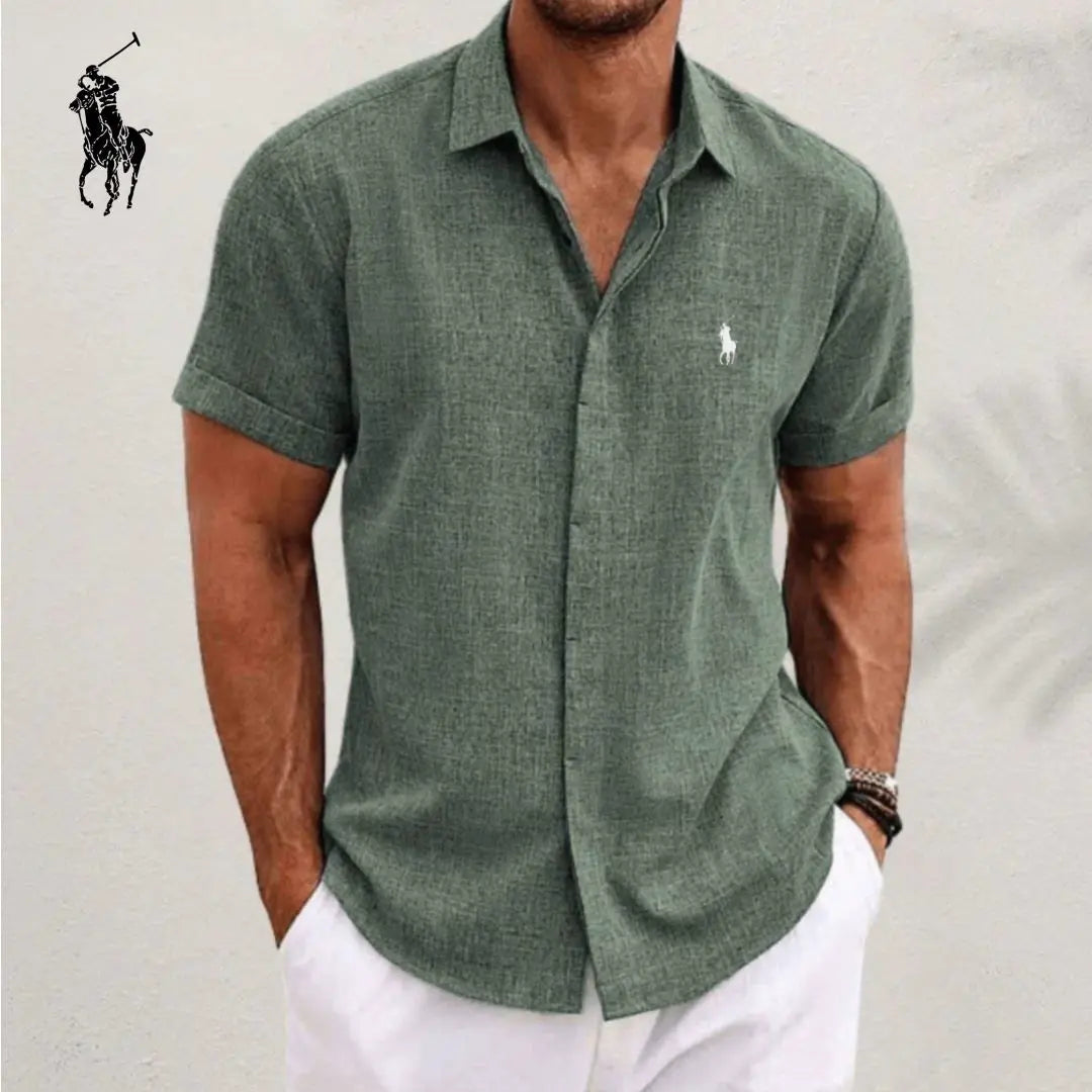 L.R Elegant Linen Cotton Shirt