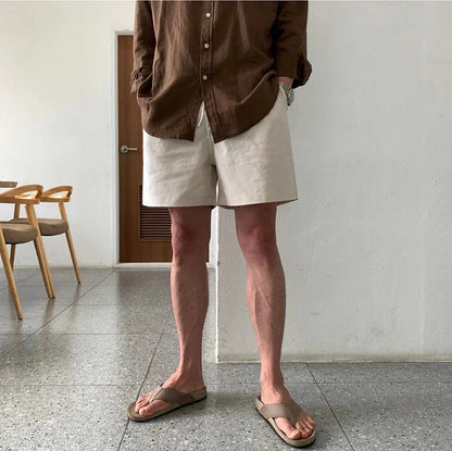 Pantaloni scurți din in MASAN