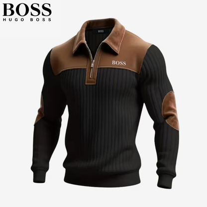 Elegant Zip Collar Sweater || Clearance Sale