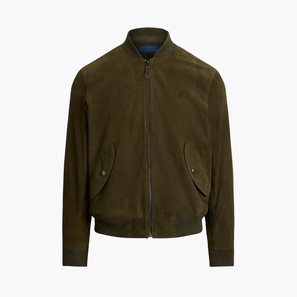 Bomber in camoscio