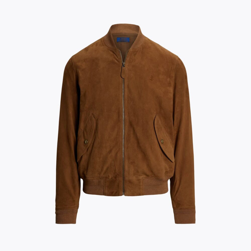 Bomber in camoscio