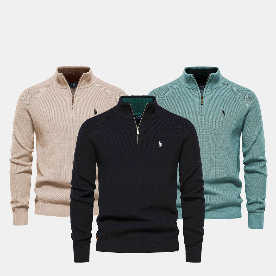 L.R Men's Zip Neck Sweater (Clearance)