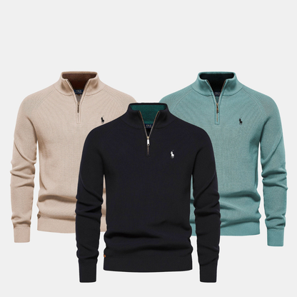 L.R Men's Zip Neck Sweater (Clearance)