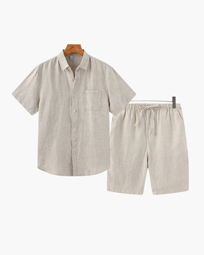Ensemble Old Money en lin (short)
