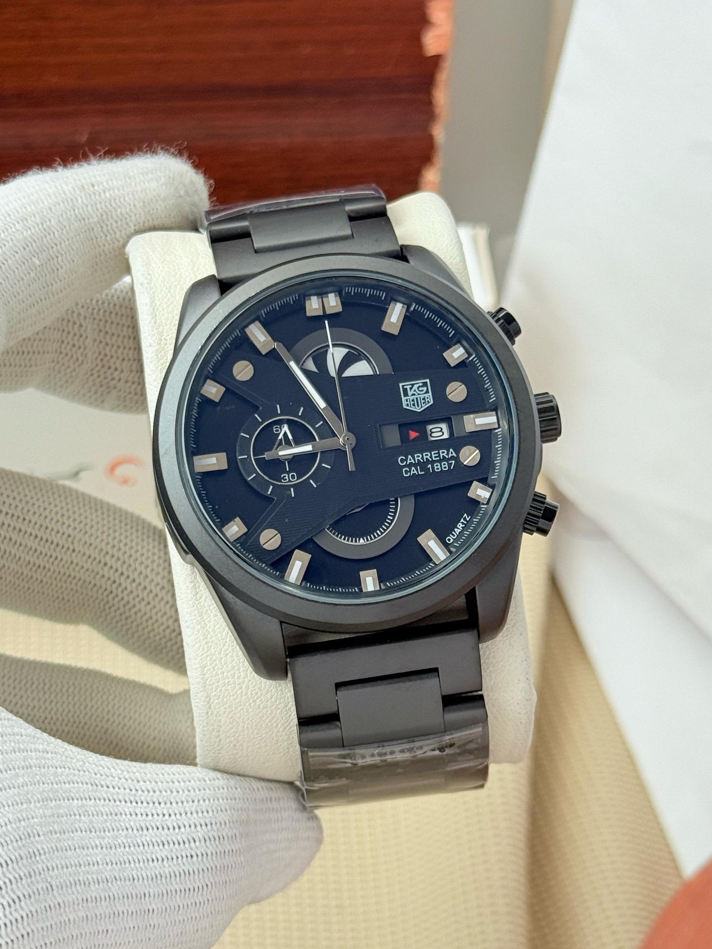 Tag Heuer Grand Carrera 1887 Black Dial Men's Watch