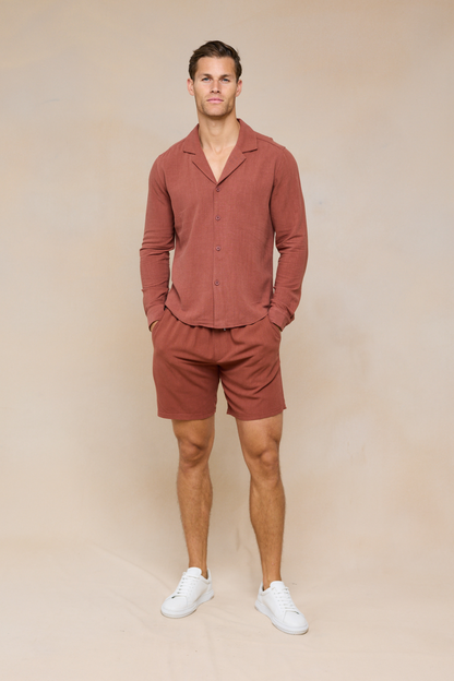 Cami linneshorts - rost